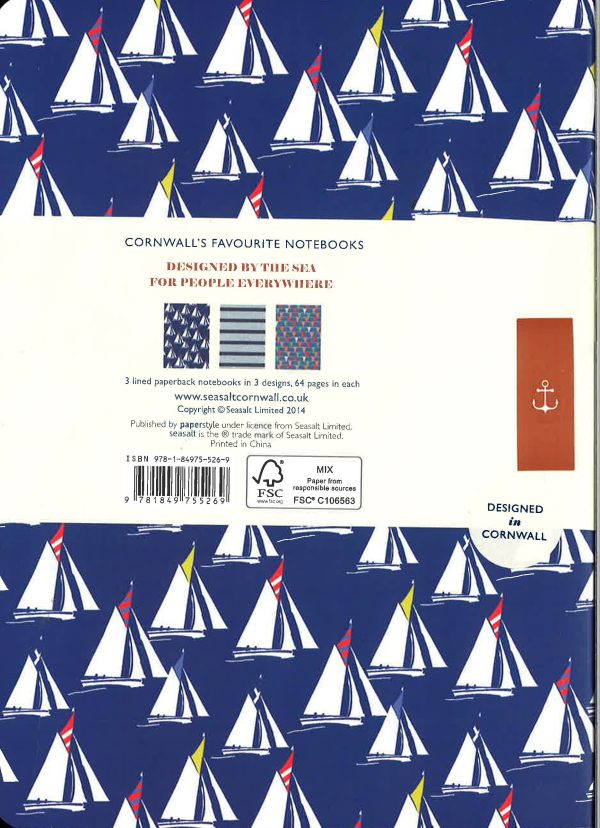 Seasalt: Sail Away Notebooks (Pack Of 3) Sale